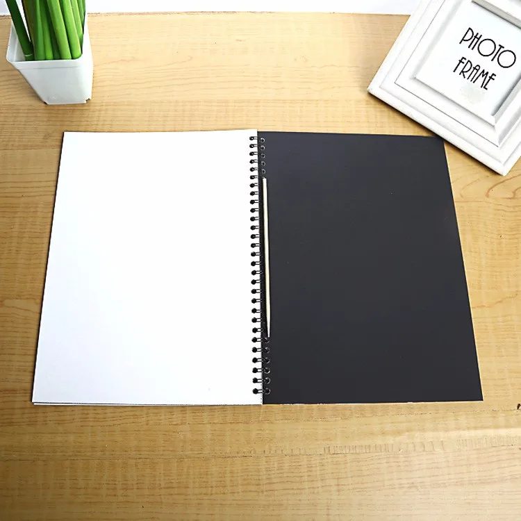 Creative Rainbow Scratch Paper Notes Spiral Art Doodle Scratch Pad For