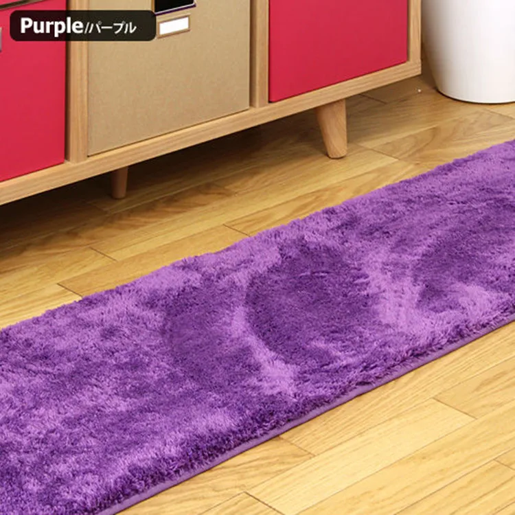Purple Polyester Shag Large Washable Kitchen Rugs Buy Large Washable