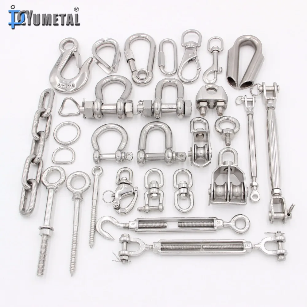 Chain Shackle Long D Type Shackle Screw Pin European Jis Type Heavy