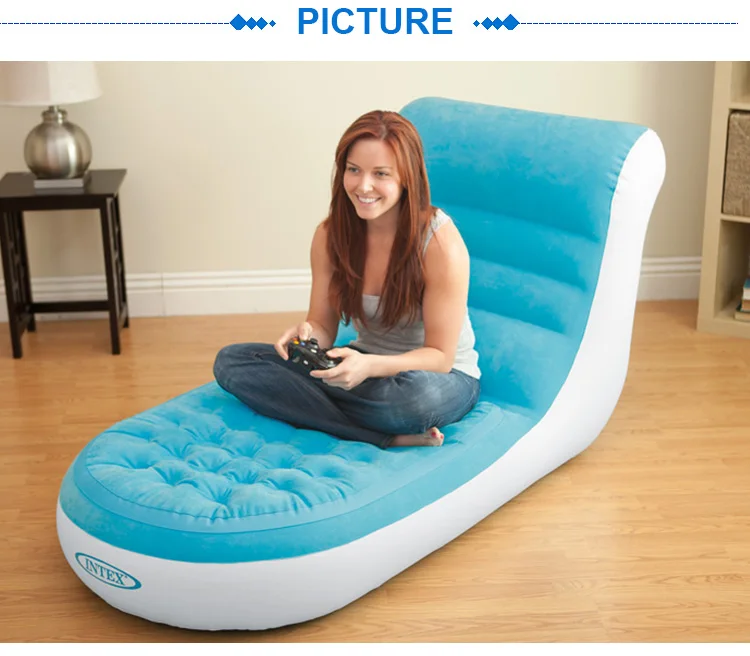 Intex 68880 Bule Inflatable Lounge Sofa Chair Home Furniture Pvc Color