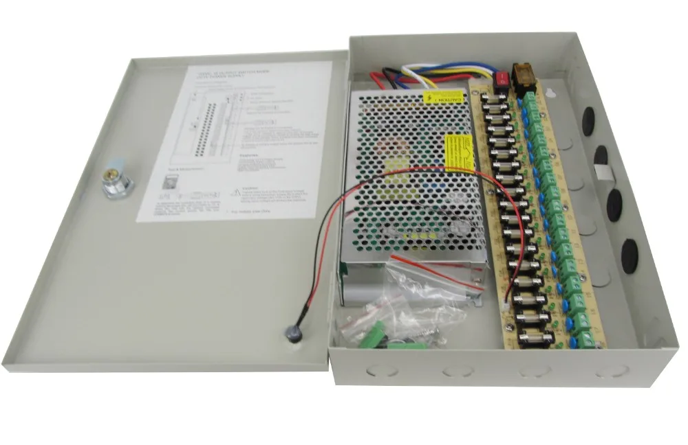 18 Ports 12v Dc Power Supply Distribution Box 15 Amp Cctv Camera Buy