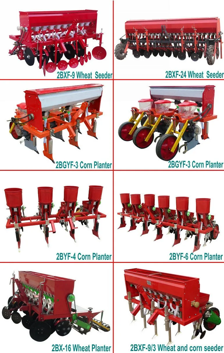 Farm Planting Equipment Small Wheat Planter For Mini 4 Wheel Tractor