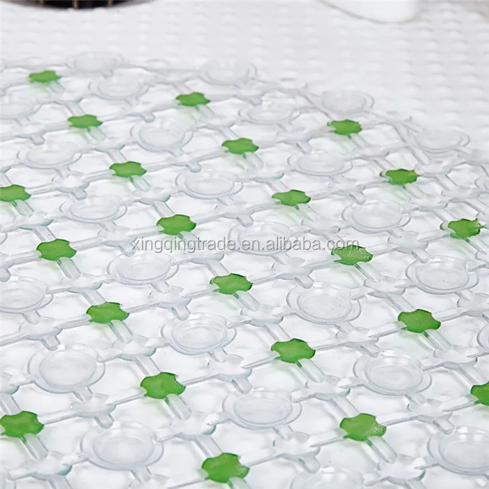 Safety Shower Bath Tub Mat With Suction Cups Bath Mat Transparent Non