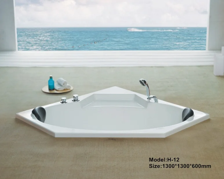 Two People Used Ideal Standard Whirlpool Waterfall Sitting Bathtub