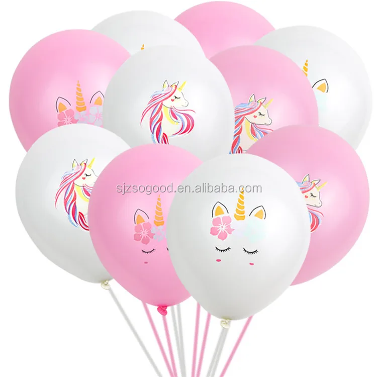 Amazon Hot Sells Colorful Unicorn Latex Wedding Balloon Children S