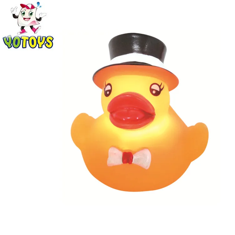 Flashing Glitter Glowing Light Up Rubber Duck Duckies Bath Tub Bath