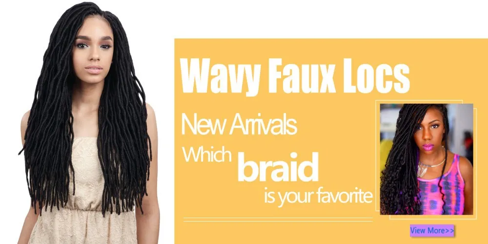 20inch 100g Faux Locs Crochet Hair Extensions Crochet Braids Locks