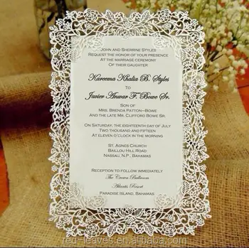 Unique Latest Wedding Invitation Card Design/arabic 