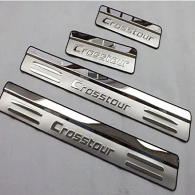 For Honda Crosstour 2010 2014 Stainless Steel Door Sill Strip Scuff Plate Car Styling Stickers Accessories