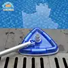 Swimming Pool Cleaning Equipment Deluxe Triangle Transparent Weighted Pool Vacuum Head Cleaner Brush Head