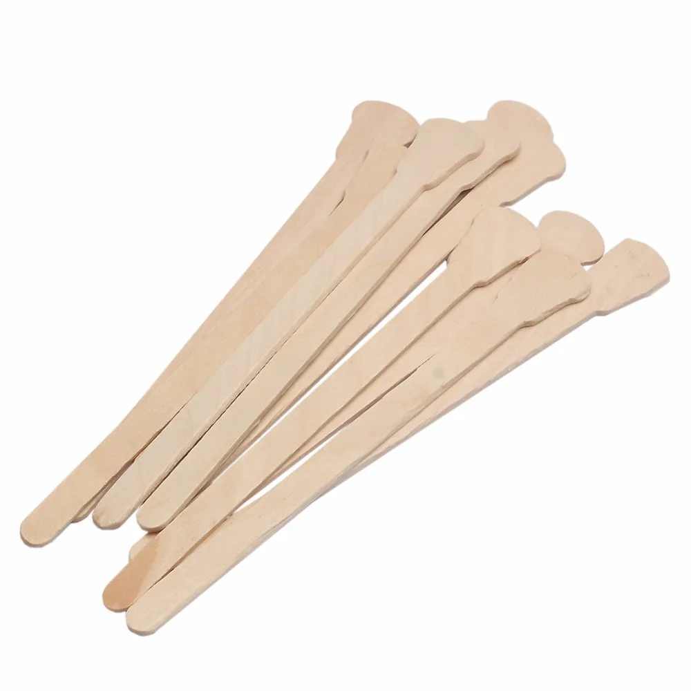 Bluezoo Small Depilatory Wooden Waxing Spatulas For Face Hair Removal