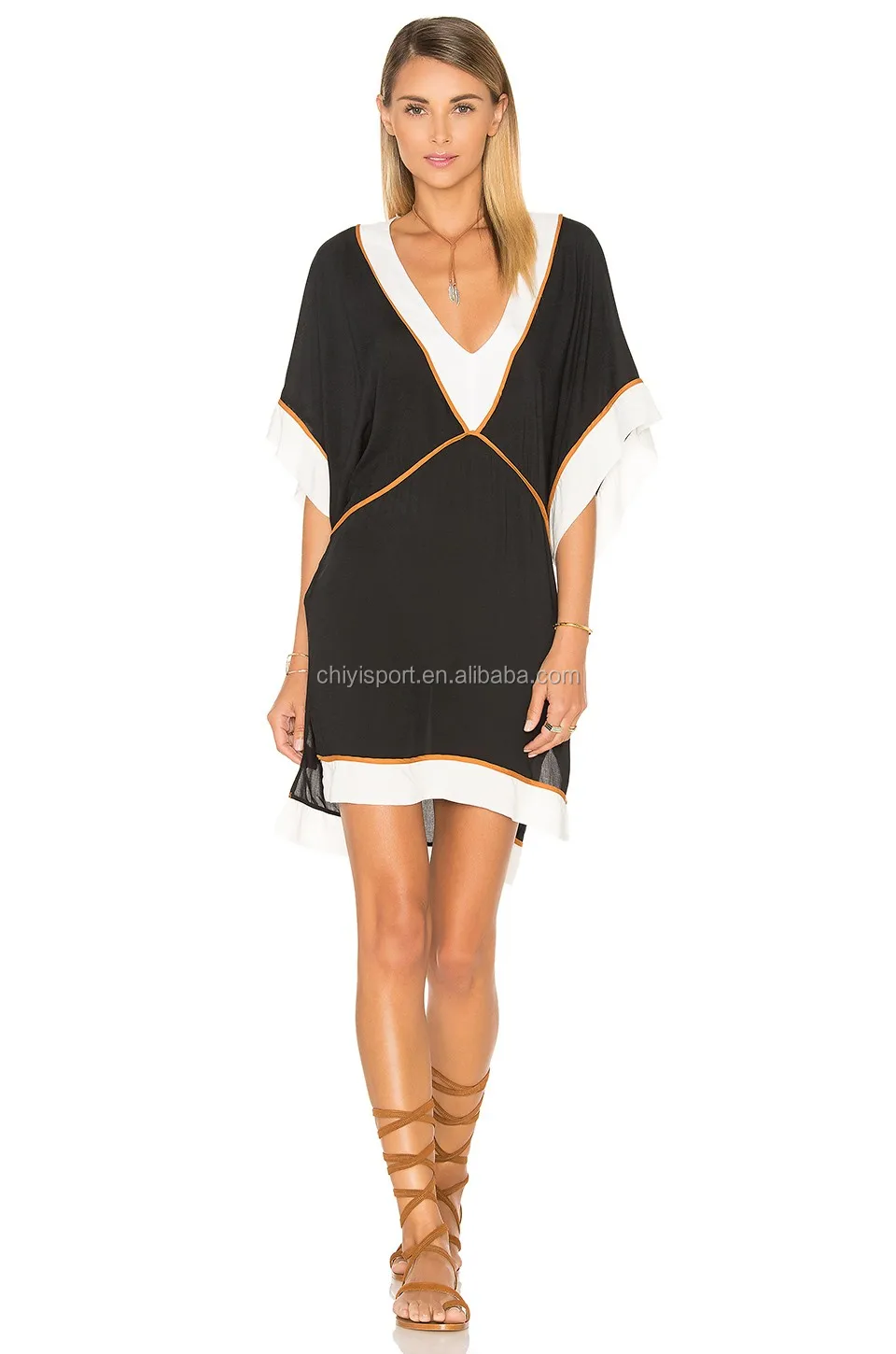 black beach kaftan
