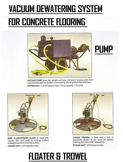 Vacuum Dewatering System For Flooring - Buy Vacuum Dewatering ...