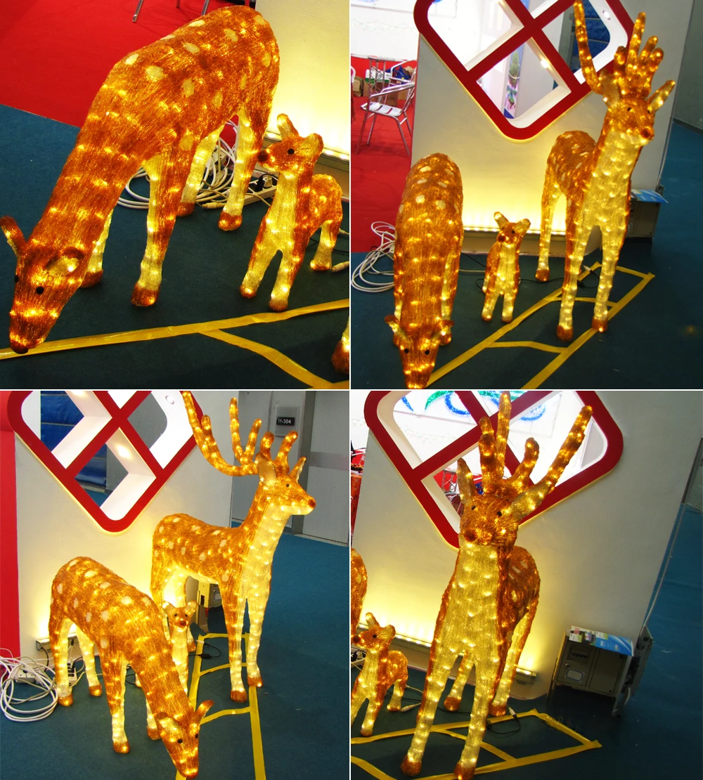 large outdoor resin reindeer