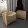 Square vintage design suar wood stool chair wood tree roots furniture wooden stool chair