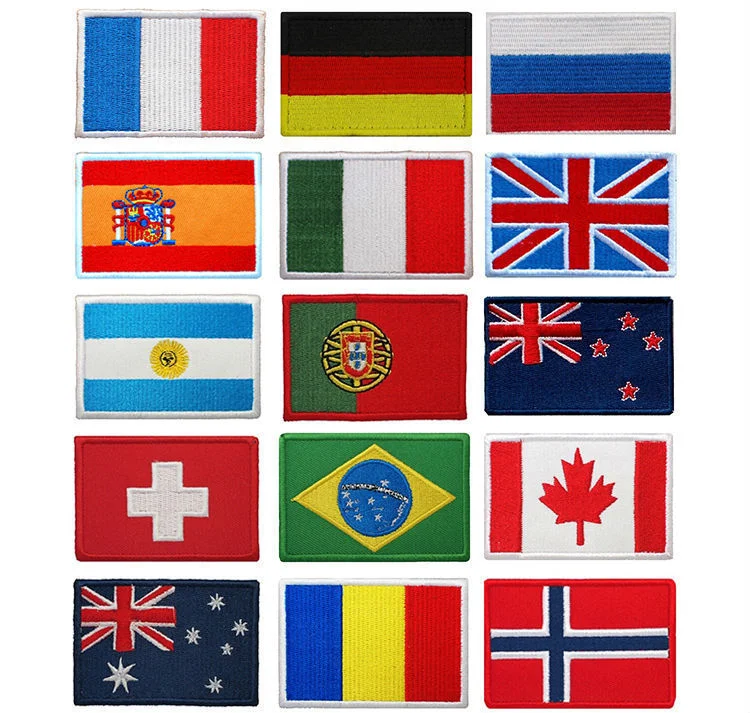 Custom School Uniform Emblem Embroidery Stick Crest Iron On Patch Badge