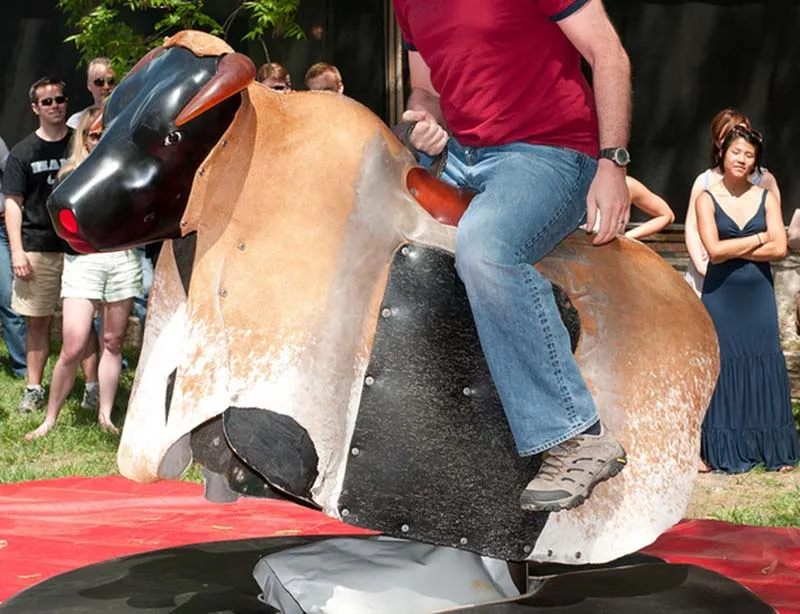 Sports Machine Rodeo Bull Crazy Mechanical Bull Rodeo With Inflatable Mattress,Exciting ...