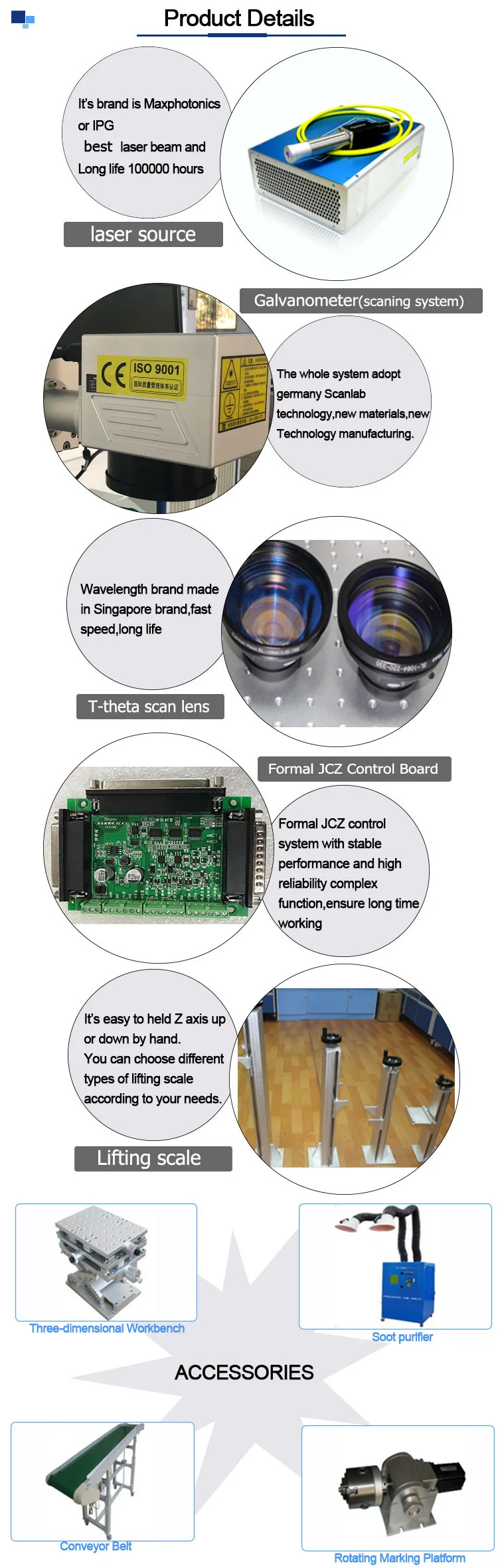 handheld fiber laser marking machine marking Speed 7000mm/s