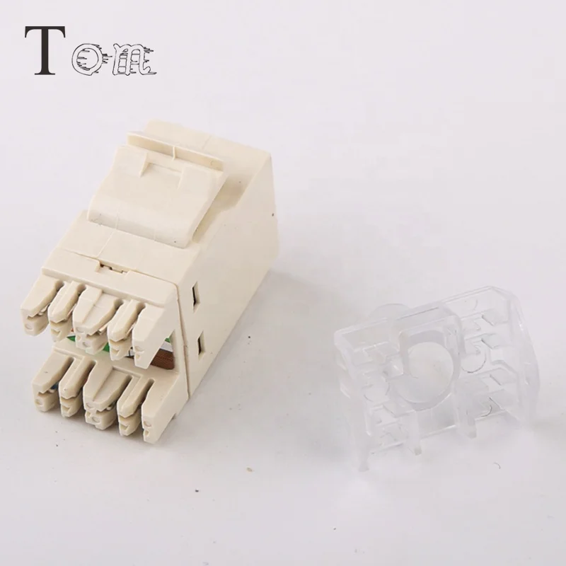 TOM MK-N-18 White Wall Module Cat6 RJ45 UTP Keystone Jack (5).jpg