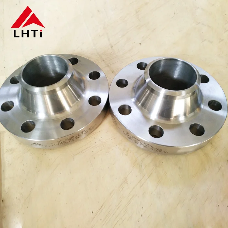 Hot sale long nozzle weld neck flange titanium pipe flange