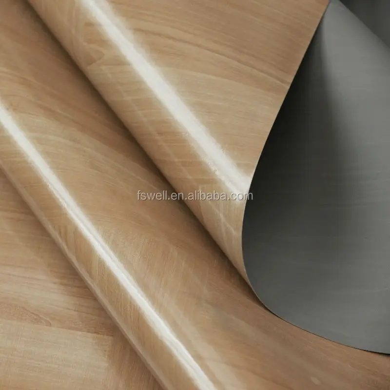 PVC floor covering/ vinyl rolls for indoor usage/ natural wood looking