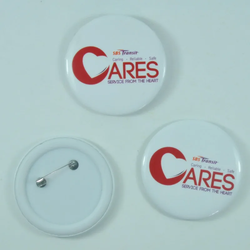 Custom Plastic Pins Round Badges/round Blank Button Badge 44mm Buy