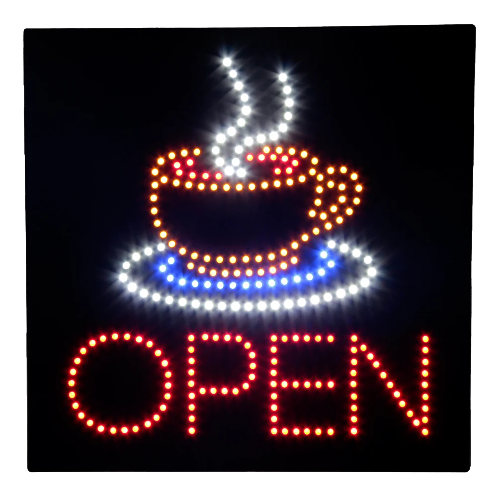 Hidly 16*16 Inch LED Open Sign Acrylic High Quality &Super BrightLight Advertising Display Gold Supplier