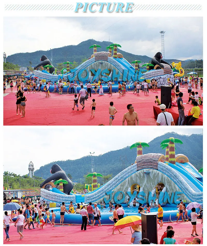 Backyard Water Play Amusement Playground Commercial Water Parks Slide Pool Equipment Kids Adult Outdoor Inflatable Water Park