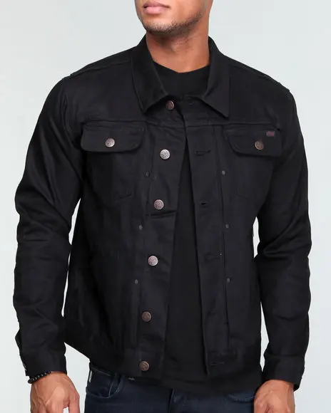 Oem High Quality Brand Logo Top Model Cheap Black Custom Denim Jacket ...