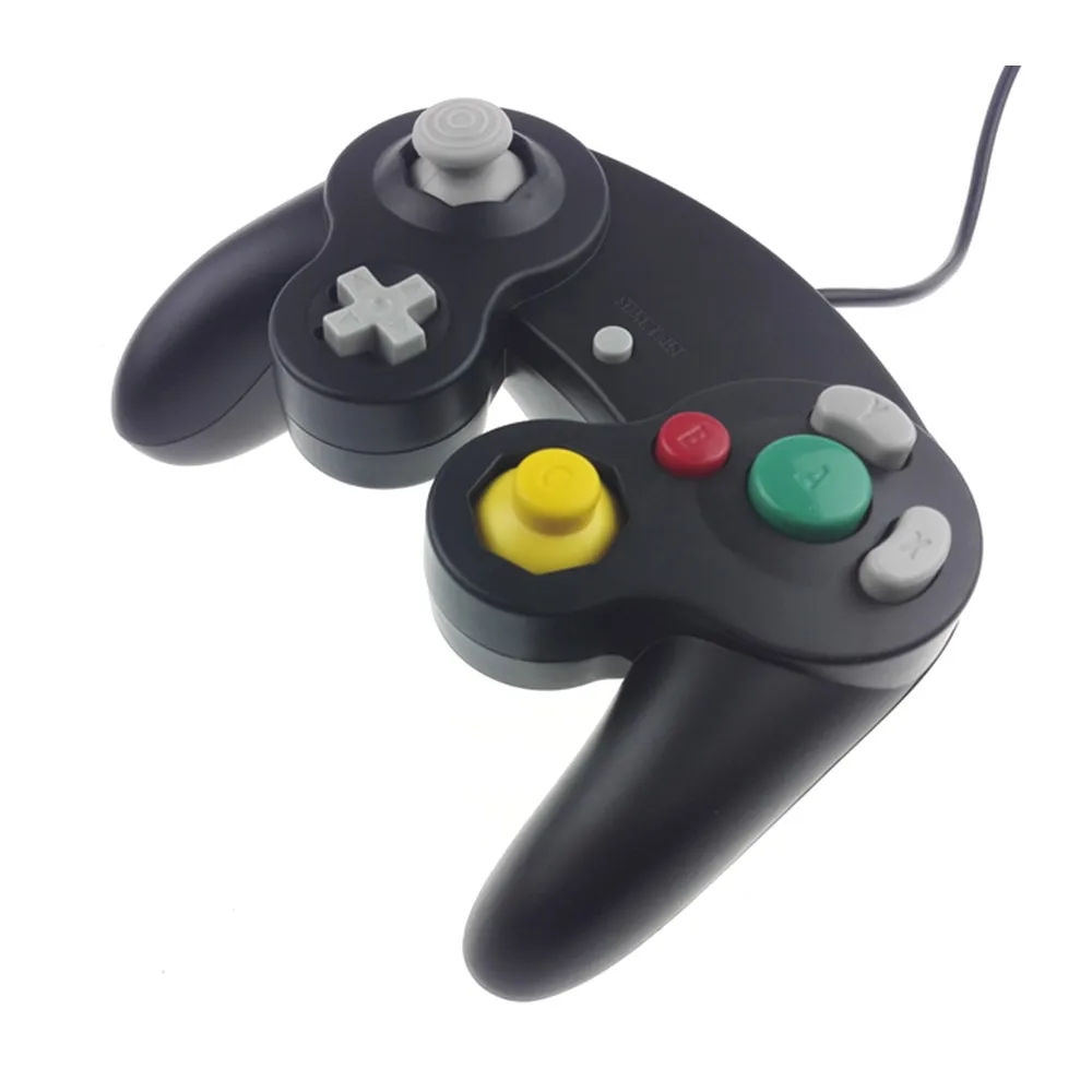 Cheap For Gamecube Ngc Controller Black Wired Controller For Wii