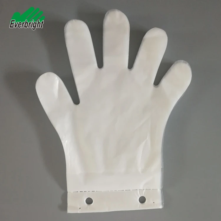 Transparent Pe Sanitation Glove Embossed Disposable Surgical Glove