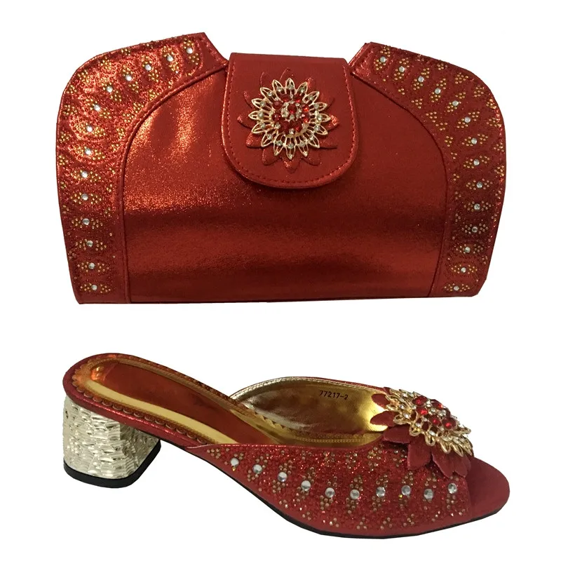 Italian Matching Shoe And Bag Set Wedges Heel Italian Shoe With Matching Bag Good Quality Italy