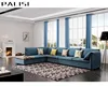 New model 5 seat couch feather cushion sectional sofa modern design with ottoman