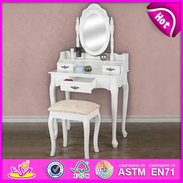 Top Fashion Kids Wooden Dressing Table With Mirror W08h078 Buy