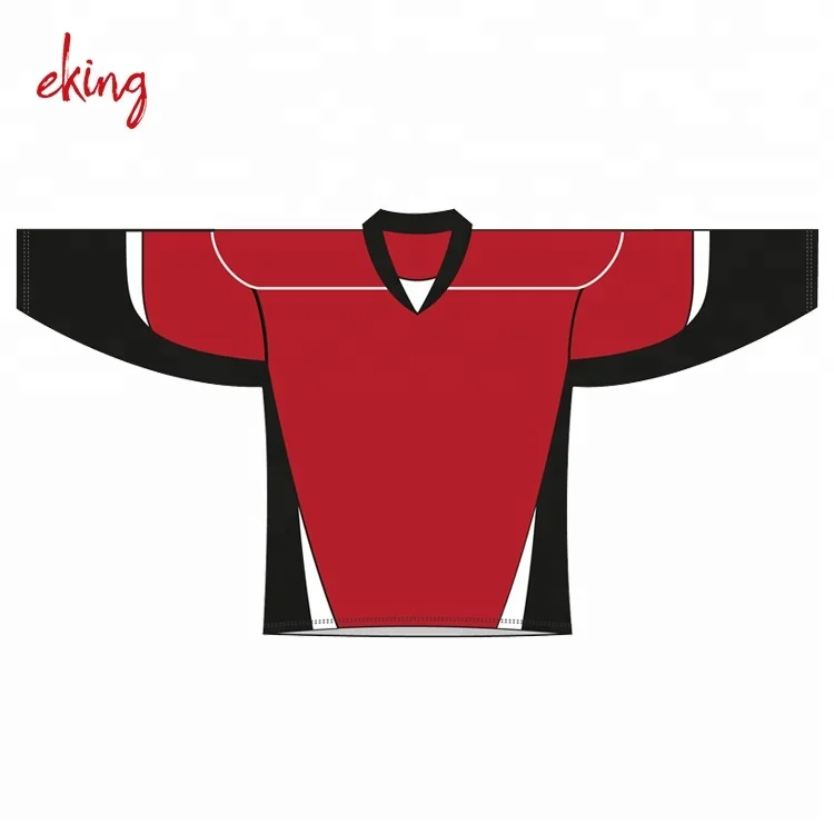 plain red hockey jersey