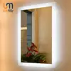 Customized Rectangle Mirror Shape and Clear Color Vanity Mirror With LED Light