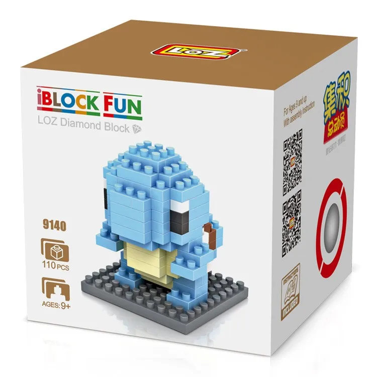 Pokemon Action Figures Cartoon Blue Squirtle World Mini Loz Brick Toys Buy Brick Toys Building Blocks Diamond Block Product On Alibaba Com
