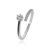 14023 Xuping adjustable finger ring Simulation jewelry charm jewelry female silver color wedding ring