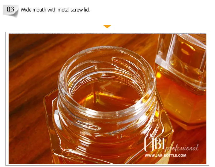 Free sample 150ml lead-free small bee honey packing glass bottle with screw cap