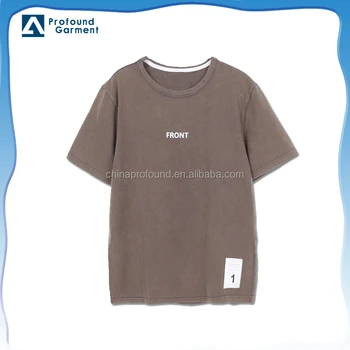 100 Cotton Wholesale Acid Wash T Shirts Dyeing Men T Shirt Custom