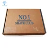 Luxury custom logo printed kraft corrugated men shaver packaging box