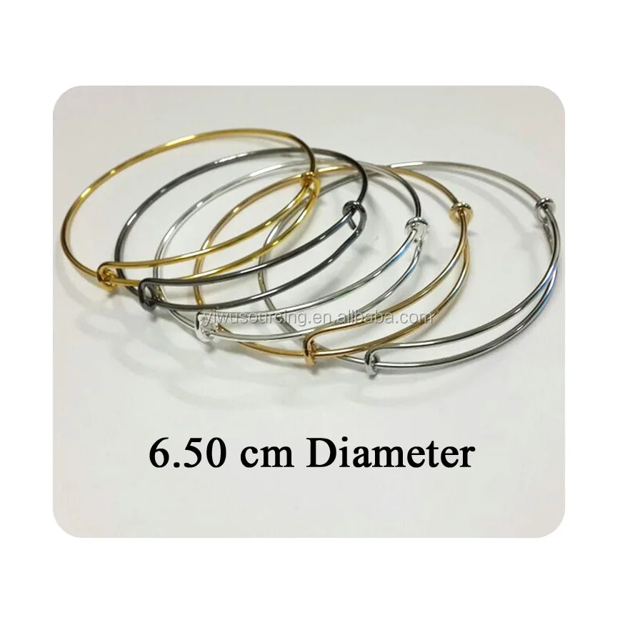 Expandable Plain Adjustable Wire A Lex Bracelet For Diy Jewelry Making
