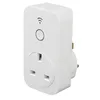 hopewang 2019 new alexa uk standard PC timer switch 125v t wifi smart power plug bs wifi socket wireless zigbee uk wall socket