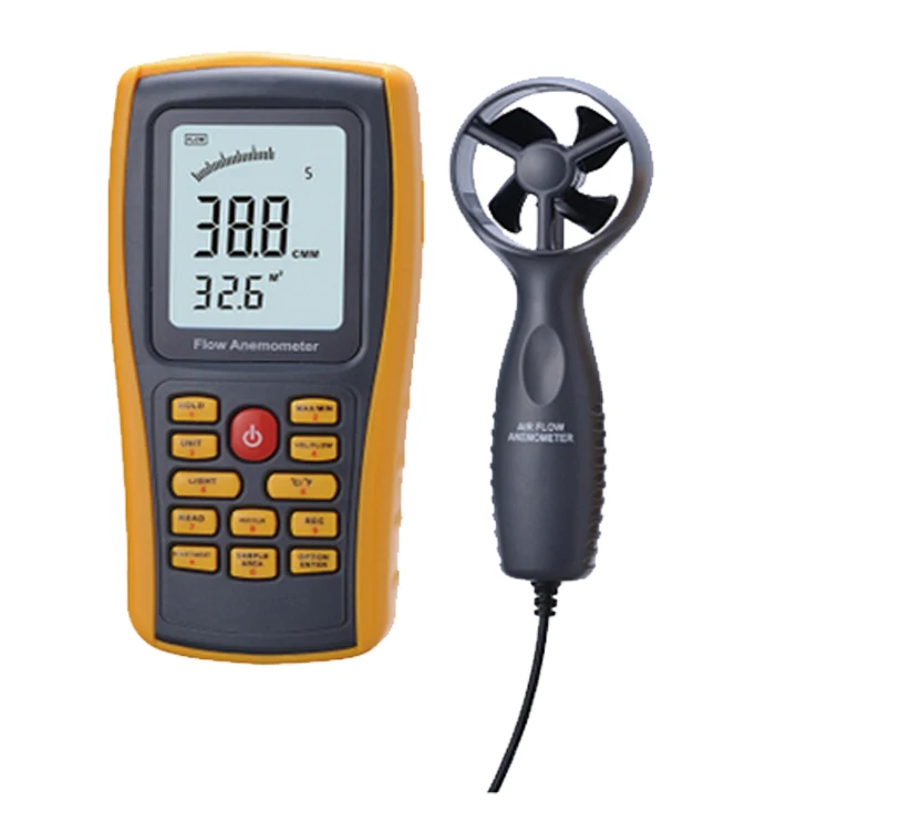 Max/min Reading Air Flow Ultrasonic Anemometer With Manual/auot Power ...