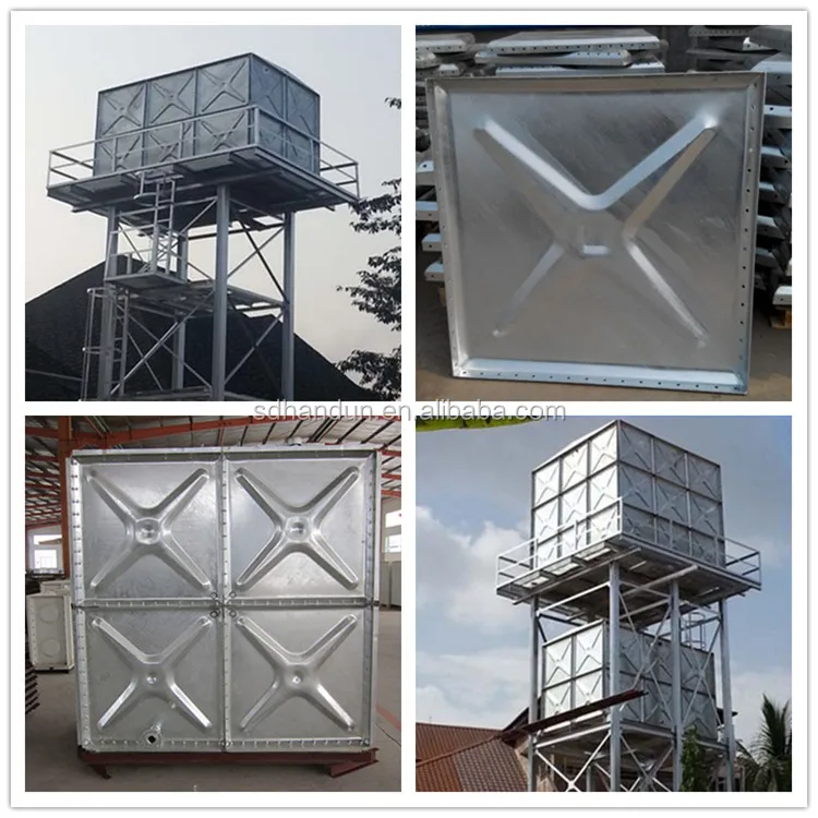 Over 2000m3 Glass Lined Water Storage Tanks with Aluminum Deck