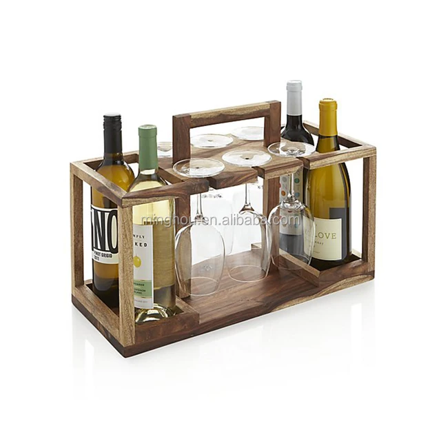 China Home Decor Wine Box Products Find Home Organization Handmade Decorative Modern Wine Storage Bo Wood With Top Handle