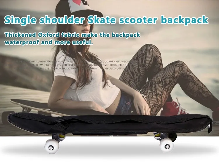 Nylon Fabric Skateboard Carry Bag Kick Skate Scooter Longboard 88X30 cm XZZ/_ES