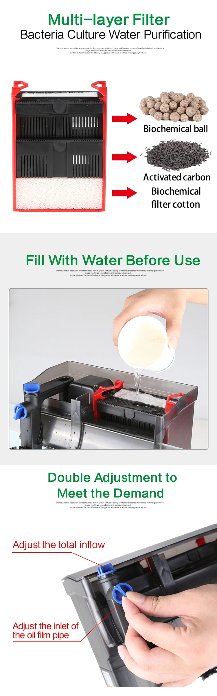 Sunsun Hand On Waterfall Aquarium Fish Tank Internal Water Filter For Aquarium Pump
