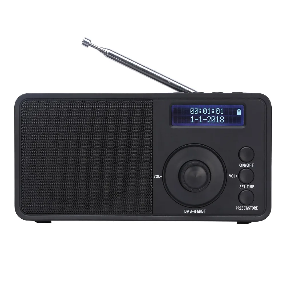 New Style Portable Radio Dab Clock Radio With Metal Antenna Buy Small