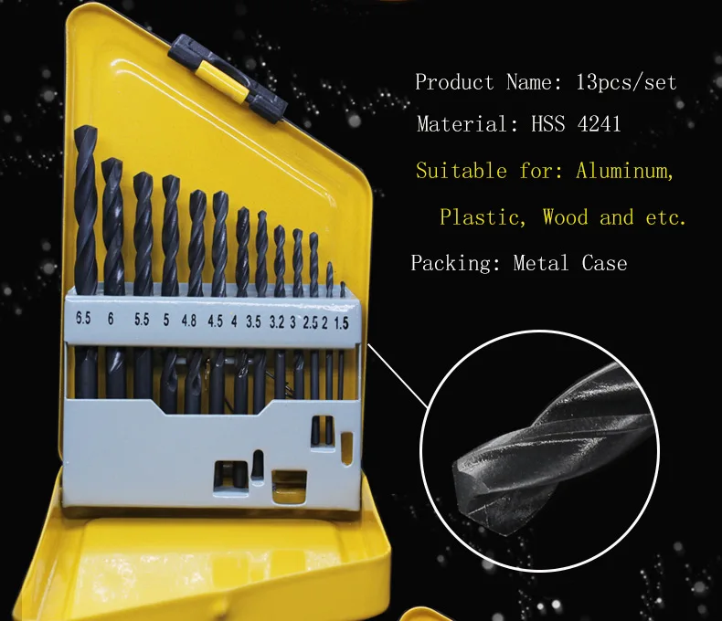 Cobalt Drill Bits High Speed Steel Impact Tough Titanium General